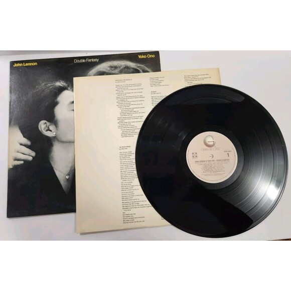 JOHN LENNON "Double Fantasy" Vinyl Record LP Geffen Records G+ 1980 - Picture 9 of 9